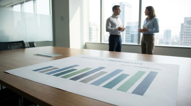 Comparativa de rentabilidad de inversión en préstamos para franquicias digitales automatizadas.